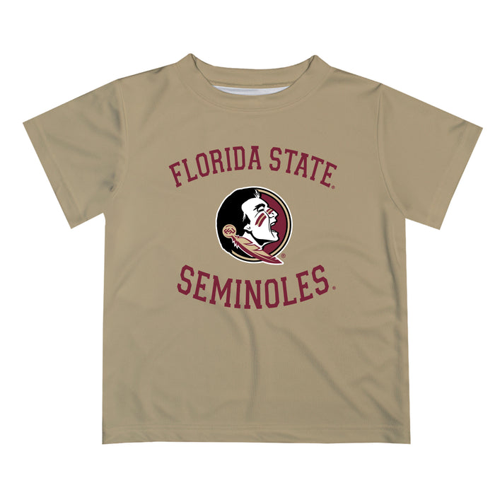 Florida State Seminoles Vive La Fete Boys Game Day V1 Gold Short Sleeve Tee Shirt