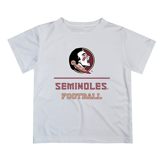 Florida State Seminoles Vive La Fete Football V1 White Short Sleeve Tee Shirt