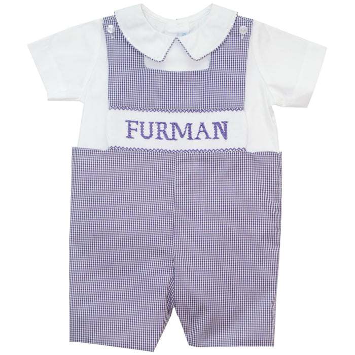 Furman Smocked Boys Shortall - Vive La Fête - Online Apparel Store