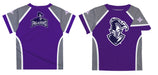 Furman Purple and Gray Boys Tee Shirt Short Sleeve - Vive La Fête - Online Apparel Store