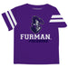 Furman Stripe Purple Boys Tee Shirt Short Sleeve - Vive La Fête - Online Apparel Store