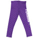 Furman Quatrefoil Purple Leggings - Vive La Fête - Online Apparel Store