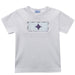 Furman Smocked Embroiderd White Knit Tee Shirt Short Sleeve - Vive La Fête - Online Apparel Store