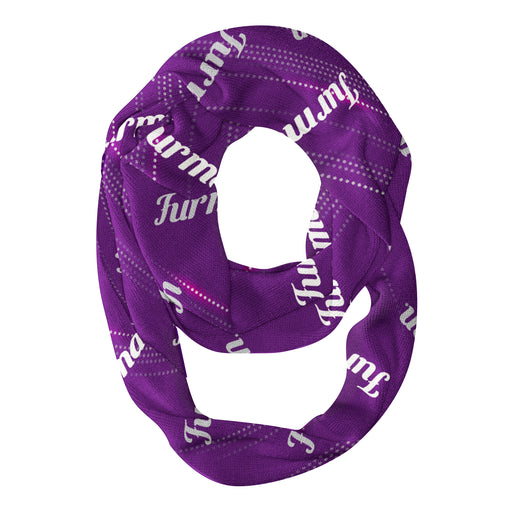 Furman Paladins Vive La Fete Repeat Logo Game Day Collegiate Women Light Weight Ultra Soft Infinity Scarf - Vive La Fête - Online Apparel Store