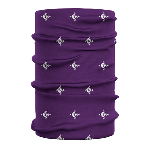 Furman Paladins Vive La Fete All Over Logo Game Day Collegiate Face Cover Soft 4-Way Stretch Two Ply Neck Gaiter - Vive La Fête - Online Apparel Store