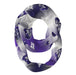 Furman Paladins Vive La Fete All Over Logo Game Day Collegiate Women Ultra Soft Knit Infinity Scarf
