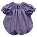 Furman Paladins Smocked Purple Gingham Short Sleeve Girls Bubble