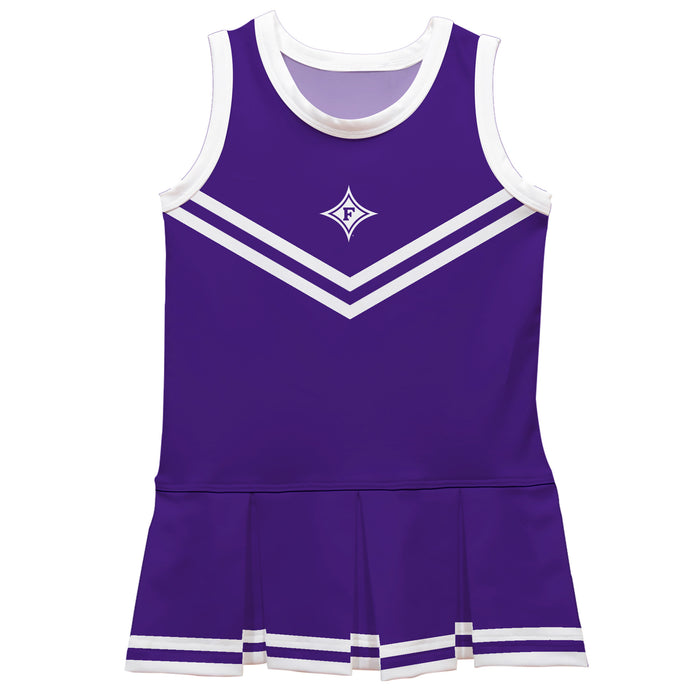 Furman Paladins Vive La Fete Game Day Purple Sleeveless Cheerleader Dress