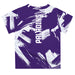 Furman Paladins Vive La Fete Boys Game Day Purple Short Sleeve Tee Paint Brush - Vive La Fête - Online Apparel Store