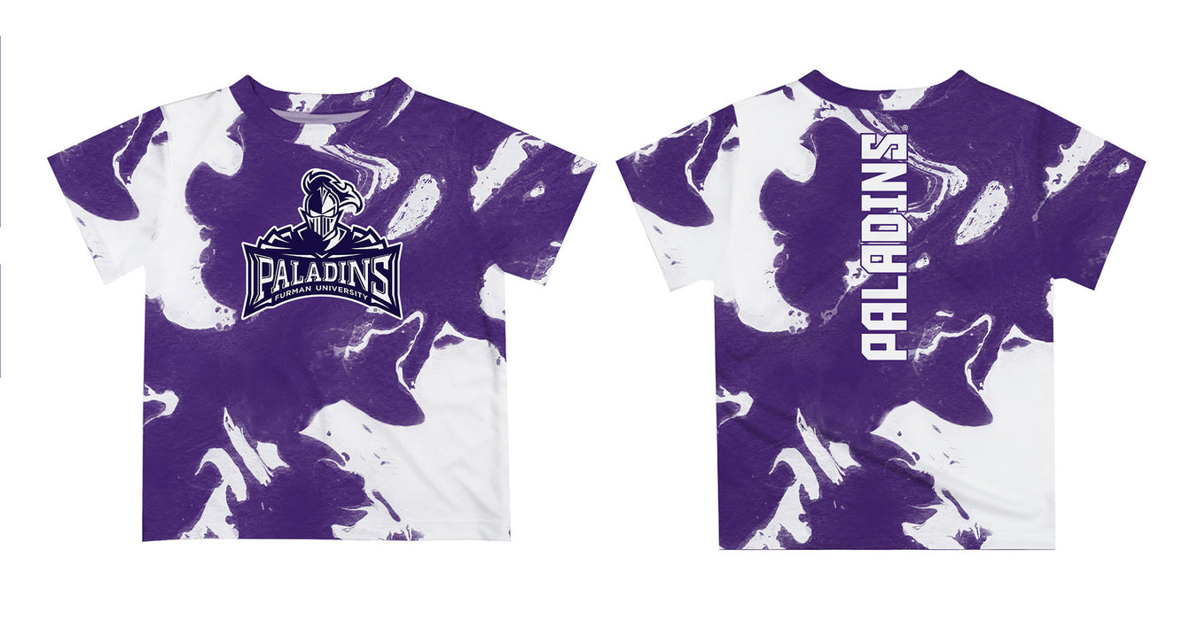 Furman Paladins Vive La Fete Marble Boys Game Day Purple Short Sleeve Tee - Vive La Fête - Online Apparel Store