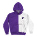 Furman Paladins Vive La Fete Color Block Womens Purple White Fleece Long Sleeve Hoodie V2