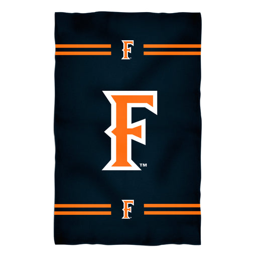 Cal State Fullerton Titans CSUF Vive La Fete Game Day Absorvent Premium Navy Beach Bath Towel 51 x 32" Logo and Stripes" - Vive La Fête - Online Apparel Store