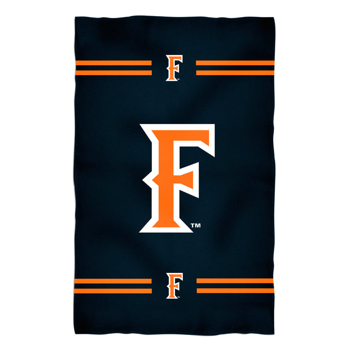 Cal State Fullerton Titans CSUF Vive La Fete Game Day Absorvent Premium Navy Beach Bath Towel 51 x 32" Logo and Stripes" - Vive La Fête - Online Apparel Store