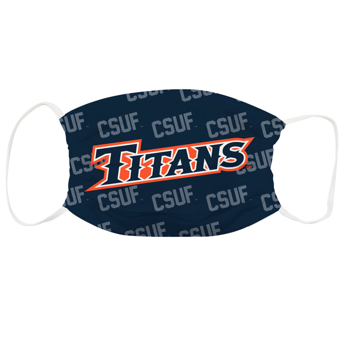 Cal State Fullerton Titans CSUF Face Mask Navy Set of Three - Vive La Fête - Online Apparel Store