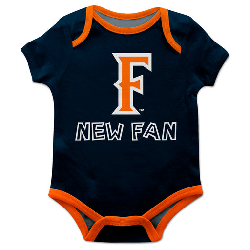 Cal State Fullerton Titans CSUF Vive La Fete Infant Game Day Navy Short Sleeve Onesie New Fan Logo and Mascot Bodysuit - Vive La Fête - Online Apparel Store