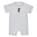 Cal State Fullerton Titans CSUF Embroidered White Knit Short Sleeve Boys Romper