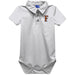 Cal State Fullerton Titans CSUF Embroidered White Solid Knit Polo Onesie