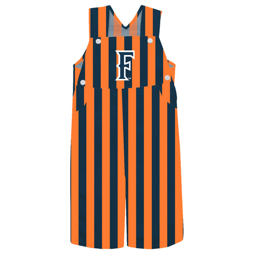 Cal State Fullerton Titans Vive La Fete Blue Orange Stripes Logo Boys Overall Team Bibs