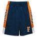 Cal State Fullerton Titans Vive La Fete Game Day Blue Stripes Boys Solid Orange Athletic Mesh Short