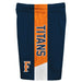 Cal State Fullerton Titans Vive La Fete Game Day Blue Stripes Boys Solid Orange Athletic Mesh Short - Vive La Fête - Online Apparel Store