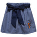 Cal State Fullerton Titans CSUF Embroidered Navy Gingham Skirt With Sash