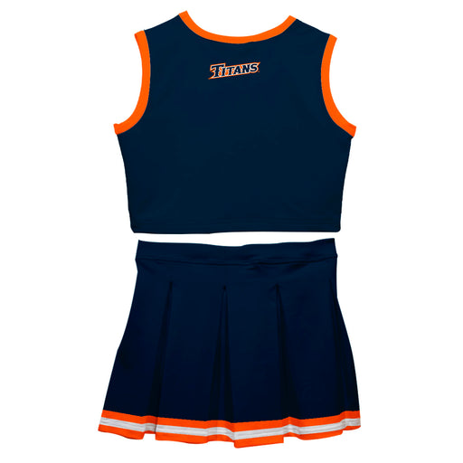 Cal State Fullerton Titans Vive La Fete Game Day Blue Sleeveless Cheerleader Set - Vive La Fête - Online Apparel Store