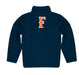 Cal State Fullerton Titans CSUF Vive La Fete Game Day Solid Blue Quarter Zip Pullover Sleeves - Vive La Fête - Online Apparel Store