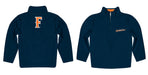 Cal State Fullerton Titans CSUF Vive La Fete Game Day Solid Blue Quarter Zip Pullover Sleeves - Vive La Fête - Online Apparel Store