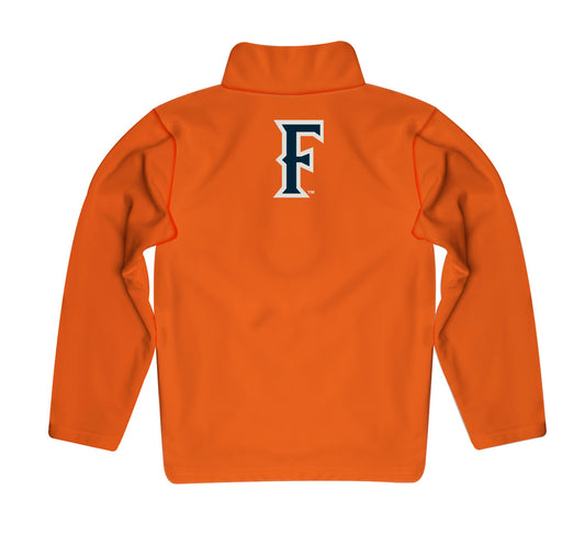Cal State Fullerton Titans CSUF Vive La Fete Game Day Solid Orange Quarter Zip Pullover Sleeves - Vive La Fête - Online Apparel Store