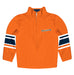 Cal State Fullerton Titans CSUF Vive La Fete Game Day Orange Quarter Zip Pullover Stripes on Sleeves
