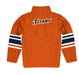 Cal State Fullerton Titans CSUF Vive La Fete Game Day Orange Quarter Zip Pullover Stripes on Sleeves - Vive La Fête - Online Apparel Store
