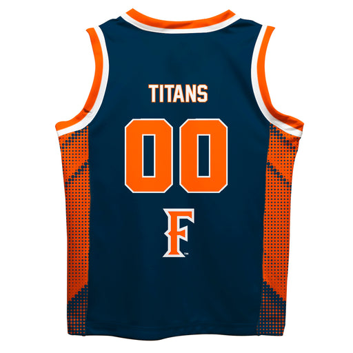 Cal State Fullerton Titans CSUF Vive La Fete Game Day Navy Boys Fashion Basketball Top - Vive La Fête - Online Apparel Store