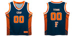 Cal State Fullerton Titans CSUF Vive La Fete Game Day Navy Boys Fashion Basketball Top - Vive La Fête - Online Apparel Store