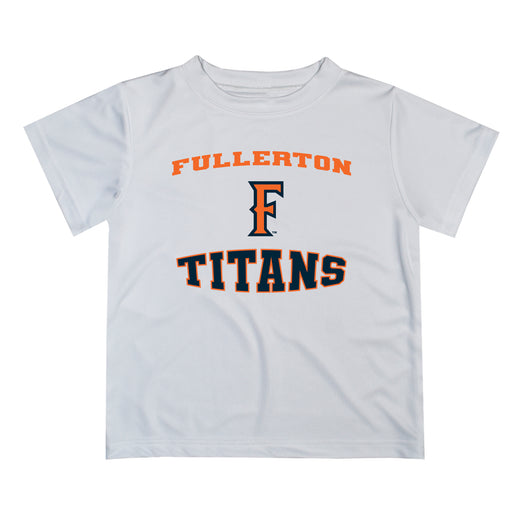 Cal State Fullerton Titans CSUF Vive La Fete Boys Game Day V3 White Short Sleeve Tee Shirt