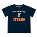 Cal State Fullerton Titans CSUF Vive La Fete Boys Game Day V3 Blue Short Sleeve Tee Shirt