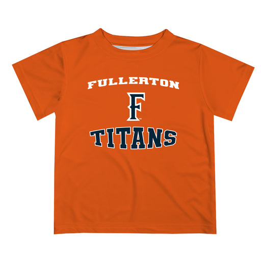 Cal State Fullerton Titans CSUF Vive La Fete Boys Game Day V3 Orange Short Sleeve Tee Shirt