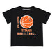 Cal State Fullerton Titans CSUF Vive La Fete Basketball V1 Black Short Sleeve Tee Shirt