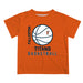 Cal State Fullerton Titans CSUF Vive La Fete Basketball V1 Orange Short Sleeve Tee Shirt