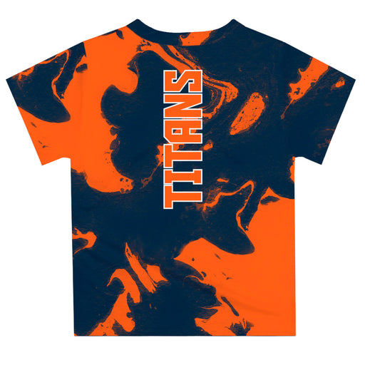 Cal State Fullerton Titans CSUF Vive La Fete Marble Boys Game Day Navy Short Sleeve Tee - Vive La Fête - Online Apparel Store