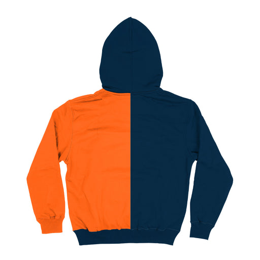 Cal State Fullerton Titans Vive La Fete Color Block Womens Blue Orange Fleece Long Sleeve Hoodie V2 - Vive La Fête - Online Apparel Store