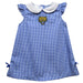 Fort Valley State Wildcats FVSU Embroidered Royal Gingham A Line Dress