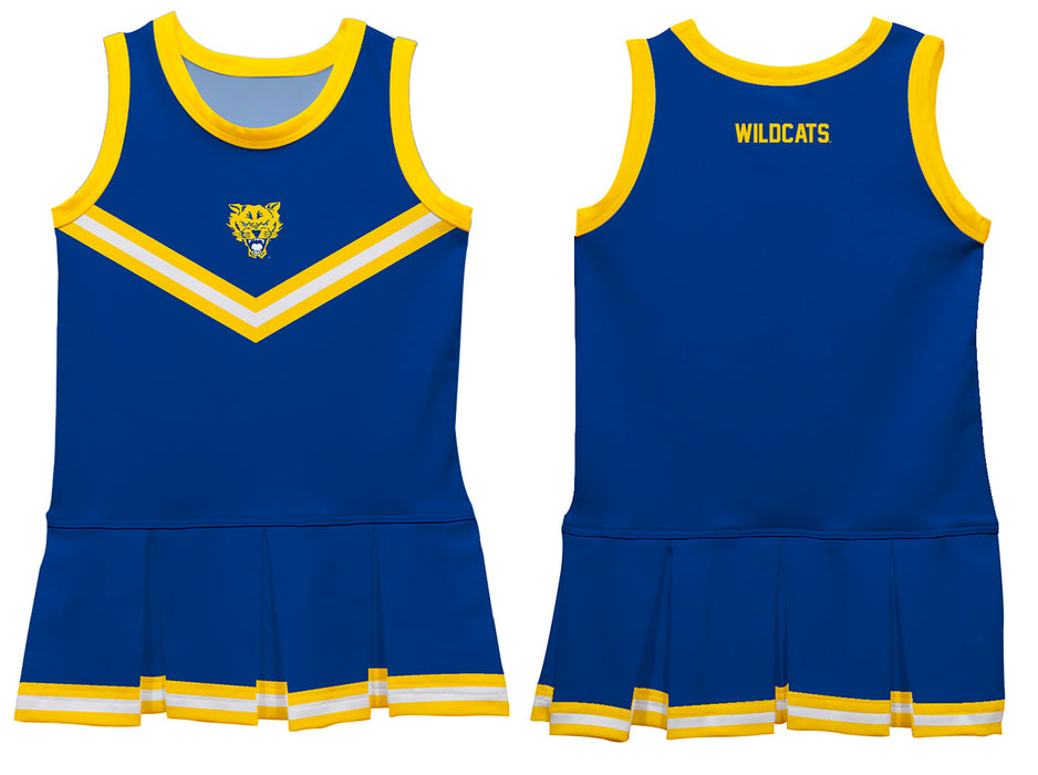 Fort Valley State Wildcats FVSU Vive La Fete Game Day Blue Sleeveless Cheerleader Dress - Vive La Fête - Online Apparel Store