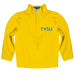 Fort Valley State Wildcats FVSU Vive La Fete Game Day Solid Gold Quarter Zip Pullover Sleeves