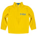 Fort Valley State Wildcats FVSU Vive La Fete Game Day Solid Gold Quarter Zip Pullover Sleeves