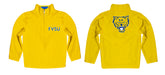 Fort Valley State Wildcats FVSU Vive La Fete Game Day Solid Gold Quarter Zip Pullover Sleeves - Vive La Fête - Online Apparel Store