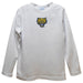 Fort Valley State Wildcats FVSUEmbroidered White Long Sleeve Boys Tee Shirt