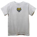 Fort Valley State Wildcats FVSU Embroidered White Short Sleeve Boys Tee Shirt