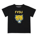 Fort Valley State Wildcats FVSU Vive La Fete Boys Game Day V2 Black Short Sleeve Tee Shirt