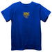 Fort Valley State Wildcats FVSU University Embroidered Royal knit Short Sleeve Boys Tee Shirt