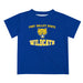 Fort Valley State Wildcats FVSU Vive La Fete Boys Game Day V3 Blue Short Sleeve Tee Shirt
